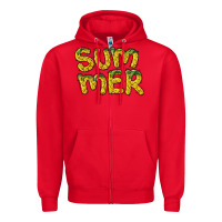 Red summer pineapple Zipper Hoodie - BarkalooDesign