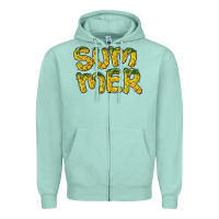 Seafoam summer pineapple Zipper Hoodie - BarkalooDesign