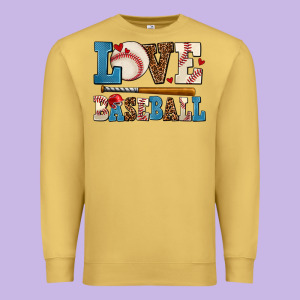Love Baseball Premium Sweatshirt Designed By Adodesignshop