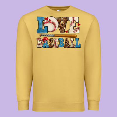Love Baseball Premium Sweatshirt Designed By Adodesignshop