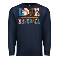 Navy love baseball Premium Sweatshirt - AdoDesignShop