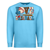Ocean Blue love baseball Premium Sweatshirt - AdoDesignShop