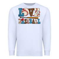 White love baseball Premium Sweatshirt - AdoDesignShop
