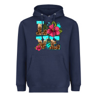 Navy love summer with flowers Heavyweight Hoodie - AdoDesignShop