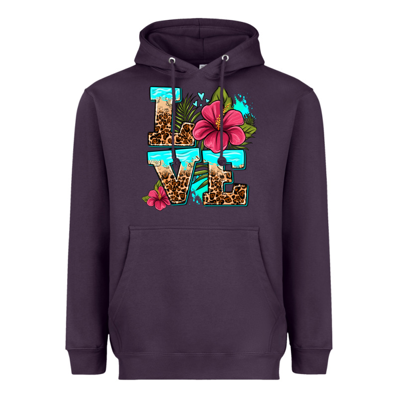Love Summer With Flowers Heavyweight Hoodie by AdoDesignShop | Teevron