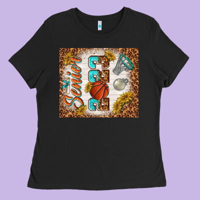 Senior 2023 Basketball Ladies Tee Designed By Tumblerdesignbyshophia