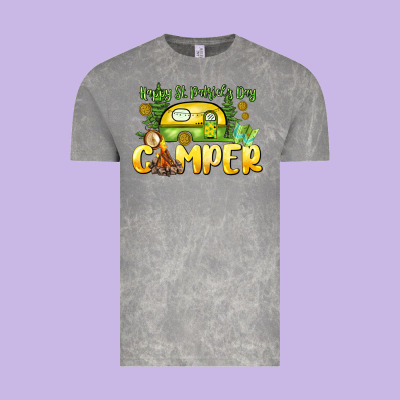 Happy St. Patrick's Day Camper Vintage Tee Designed By Howdyjamesfarm