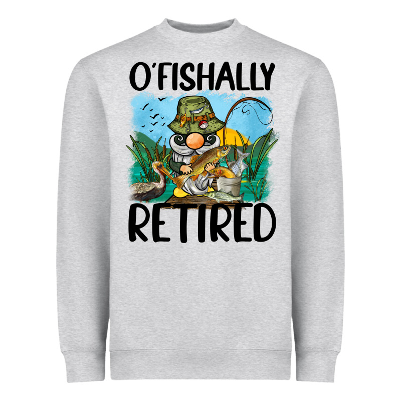 O' Fishally Retired Heavyweight Sweatshirt by BarkalooDesign | Teevron