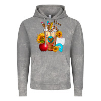 Cloud Rock teacher cold drink frappe with sunflowers Vintage Hoodie - FaDigitalArtStudio