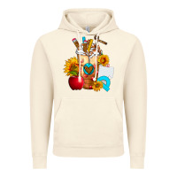 Vintage Artic teacher cold drink frappe with sunflowers Vintage Hoodie - FaDigitalArtStudio