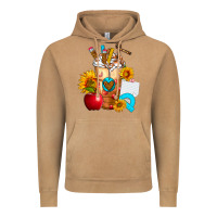 Vintage Camel teacher cold drink frappe with sunflowers Vintage Hoodie - FaDigitalArtStudio