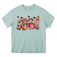 Arona Cafecito y Chisme Coffee Cups Heavy Core Tee - texasbilliewilder