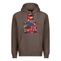 Coffee america Premium Hoodie - CowhideDigitalArt