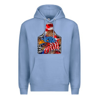 Colony Blue america Premium Hoodie - CowhideDigitalArt