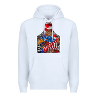White america Premium Hoodie - CowhideDigitalArt