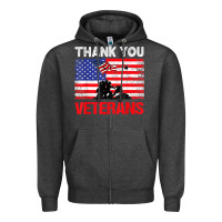 Charcoal Heather thank you veterans service patriot veteran day american flag t shirt Zipper Hoodie - maiPhamDesign