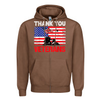 Chestnut thank you veterans service patriot veteran day american flag t shirt Zipper Hoodie - maiPhamDesign