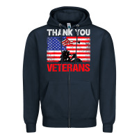Navy thank you veterans service patriot veteran day american flag t shirt Zipper Hoodie - maiPhamDesign