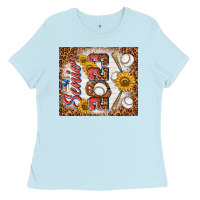 Baby Blue senior 2023 baseball Ladies Tee - TumblerDesignByShophia