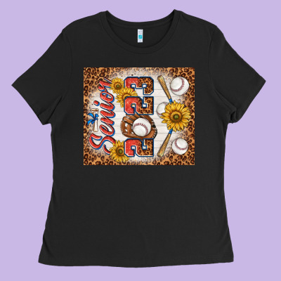 Senior 2023 Baseball Ladies Tee Designed By Tumblerdesignbyshophia