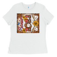White senior 2023 baseball Ladies Tee - TumblerDesignByShophia