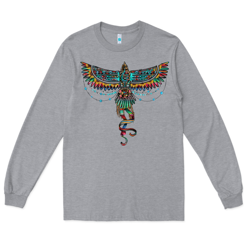 Aztec Serape Thunderbird Long Sleeve Tee by RanaPortraitStore | Teevron