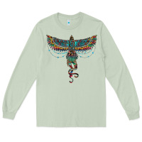 Matcha aztec serape thunderbird Long Sleeve Tee - RanaPortraitStore