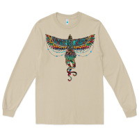 Mushroom aztec serape thunderbird Long Sleeve Tee - RanaPortraitStore