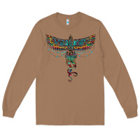Toasted Coconut aztec serape thunderbird Long Sleeve Tee - RanaPortraitStore