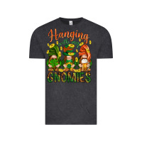 Vintage Black Hanging with my gnomies Vintage Tee - HowdyJamesFarm