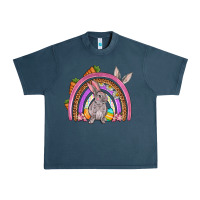 Midnight Navy Easter rainbow Urban Heavy Tee - OliviaCreatesArt