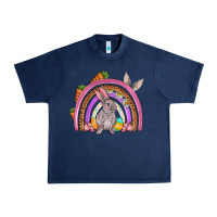 Navy Easter rainbow Urban Heavy Tee - OliviaCreatesArt