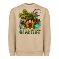 Mushroom lake life gnome Heavyweight Sweatshirt - BarkalooDesign