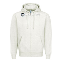 Oatmeal Heather jack white black Zipper Hoodie - maiPhamDesign