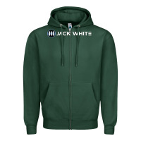 Sports Green jack white black Zipper Hoodie - maiPhamDesign