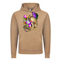 Vintage Coffee mardi gras skull Vintage Hoodie - FaDigitalArtStudio