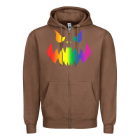Chestnut halloween gay lesbians pride pumpkin lgbt pride Zipper Hoodie - maiPhamDesign