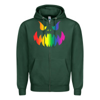 Sports Green halloween gay lesbians pride pumpkin lgbt pride Zipper Hoodie - maiPhamDesign