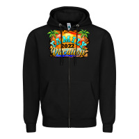 Black family vacation 2022 Zipper Hoodie - BarkalooDesign