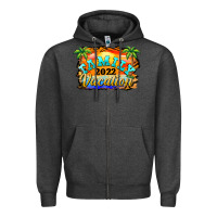 Charcoal Heather family vacation 2022 Zipper Hoodie - BarkalooDesign