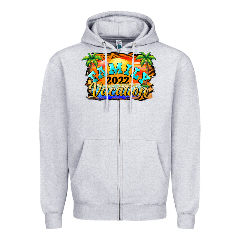Family Vacation 2022 Zipper Hoodie by BarkalooDesign | Teevron