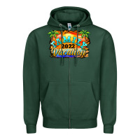 Sports Green family vacation 2022 Zipper Hoodie - BarkalooDesign