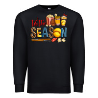 Black tis the season softball Premium Sweatshirt - AdoDesignShop