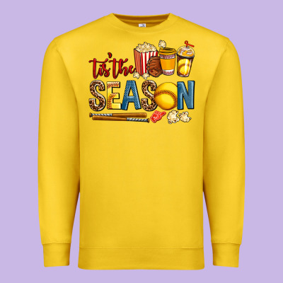 Tis The Season Softball Premium Sweatshirt Designed By Adodesignshop