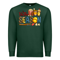 Sports Green tis the season softball Premium Sweatshirt - AdoDesignShop