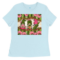 Baby Blue cactus gnomies Ladies Tee - TumblerDesignByShophia