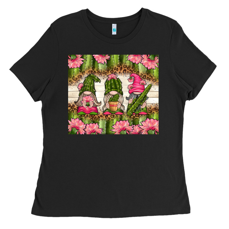 Cactus Gnomies Ladies Tee by TumblerDesignByShophia | Teevron