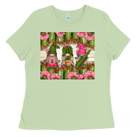 Matcha cactus gnomies Ladies Tee - TumblerDesignByShophia