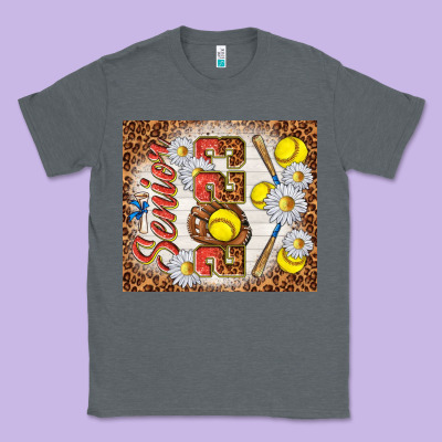Senior 2023 Softball Classic Tee Designed By Tumblerdesignbyshophia