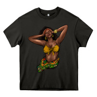 Asphalt black woman Heavy Core Tee - NancyCooperArtShop